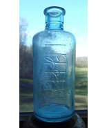 Stunning vintage green lysol bottle in very good condtion 5 &amp; 1/4&quot; - $25.00