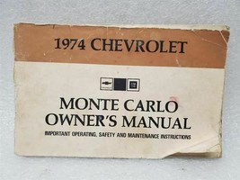 1974 Monte Carlo Owners Manual 16027 - $16.82