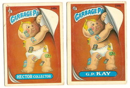 1986 Garbage Pail Kids Cards Series 6 248a Hector Collector / 248b G.P. Kay - £3.87 GBP