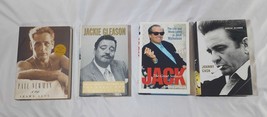 4 Classic Actor Musician Biography Lot J. Cash J. Nicholson P. Newman J. Gleason - £22.06 GBP