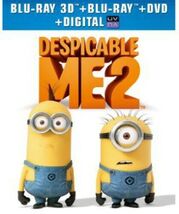Despicable Me 2 (With 3 Mini-Movies) (Blu-ray, Blu-ray 3D + DVD, 2013) S... - $9.79