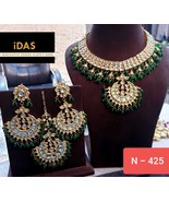 Kundan Jewelry Indian Earrings Necklace Tikka Set New Year Chokar Bridal... - £51.12 GBP