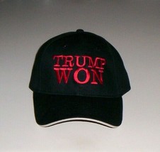 &quot;Trump Won&quot; Embroidered Black Hat New! - £14.91 GBP