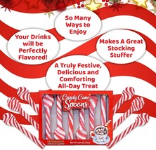 Spoon Peppermint Candy CANE-ORIGINAL RED/WH Twist 48 Packs 288 Spoons Bulk Value - £92.49 GBP