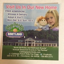 2012 Cabbage Patch Babyland Print Ad Advertisement Cleveland Georgia pa31 - £6.10 GBP