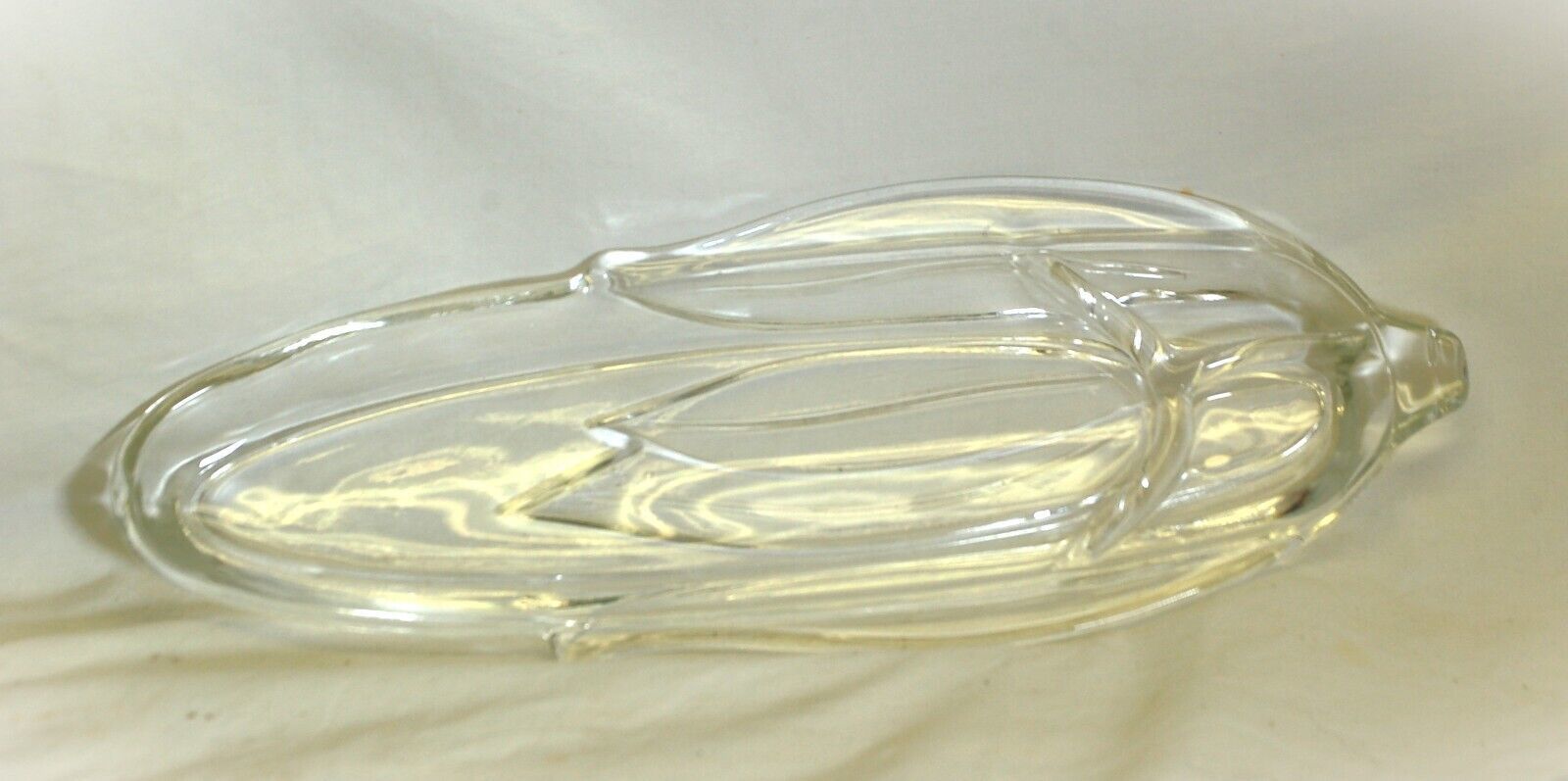Corn on the Cob Glass Holder Butter &amp; Salt Compartments Server Tray - $14.84