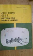 JOHN DEERE OM-B25361 OPERATORS MANUAL,493A COTTON AND CORN PLANTER - £19.94 GBP