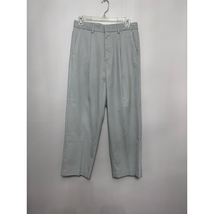 Topman Mens Dress Pants Gray Pockets Pleated High Rise Business 30x32 New - £25.09 GBP