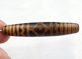 Perline di legno pietrificato Pumtek commercio antiquariato birmano dell... - $1,655.73 MXN