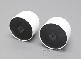 Google GA01894-US Nest Cam Indoor/Outdoor Security Camera (Pack of 2) - White image 1