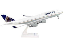 Boeing 747-400 Commercial Aircraft w Landing Gear United Airlines N127UA White w - £61.54 GBP