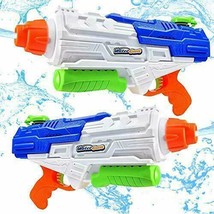 2 Pack Water Guns Blaster Soaker 1250cc High Capacity Squirt Guns 35ft Kid Adult - £21.72 GBP