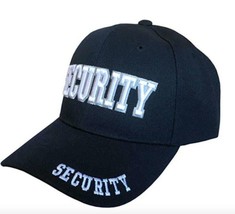 Security Guard Officer Black Cap Hat 3D Embroidered Baseball Adjustable ... - £9.00 GBP