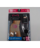 MAIDENFORM FLEXEES BOYSHORT WOMENS SIZE 3XL BLACK BRIEF COOL COMFORT LIG... - $9.99