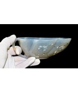 FINE CRAFTED NATURAL CHALCEDONY 2225 CARATS CARVED DESIGNER BOWL FOR HOM... - €701,25 EUR