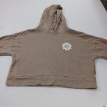 RVCA RN#99064 Women's Tan/Beige Cropped Hoodie Pullover Sweatshirt Size Small image 14