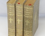Catholic Library of Devotion 3 Vol Set Prayer Book  Life of Christ Missa... - $74.47