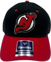 Fanatics NHL New Jersey Devils Iconic Adjustable Hat Black Red One Size NWT - £10.83 GBP