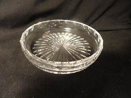 Small Crystal Cut Glass Sauce or Relish Bowl - $15.99
