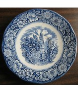 Staffordshire Liberty Blue Saucer Old North Church Paul Revere FREE SHIP... - £5.88 GBP