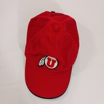 Signature Utah Utes Men's Red Hat Cap Back Strap With Buckle image 10