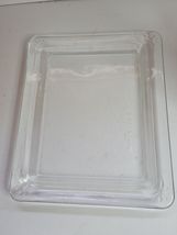 1996 THT HEAVY GLASS ANGLED CHEESE DISH WITH LID image 5