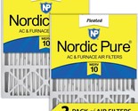 2 Pack Of Nordic Pure 16X25X5 Merv 10 Honeywell/Lennox Ac Furnace Air Fi... - $60.95