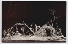 Model Of Winter House Summer Shelter Navaho Arizona Chicago Museum Postc... - $9.95