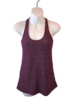 LULULEMON Medium Cool Racerback Tank Top Maroon Gray Heather Gym Workout - £11.53 GBP