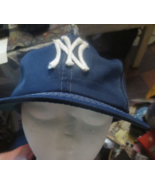 Vintage New York Yankees Mesh Trucker hat cap Snapback Cloth logo - £10.96 GBP