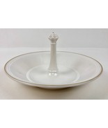 Spode China Serving Dish Bowl Tray Center Handle Cream White Gold Trim E... - £17.20 GBP