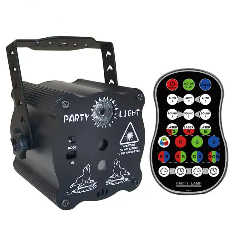 New Mini LED DJ Light RGB Laser Projector Disco USB Strobe Lighting Dance Bulb F - £134.85 GBP