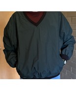 Cabela&#39;s Green Windbreaker V-Neck Lined Long Sleeve Pullover Men&#39;s sz Large - $26.06 CAD