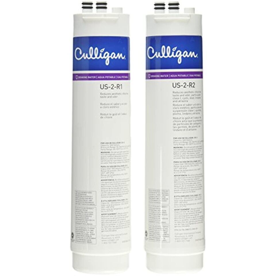 CULLIGAN US-2-R 2CT 2Stag WTR Cartridge, 2 Count (Pack of 1), White - $66.61