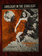 1938 Sheet Music Lovelight in the Starlight Dorothy Lamour Ray Milland - £7.62 GBP