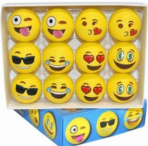 Emoji Universe Golf Balls Box of 12 Yellow Balls NIB-New in Box Kangaroo - £7.85 GBP