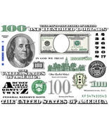 Hundred Dollar Bill Design Images Photoshop Transparent File PNG Graphic... - £11.95 GBP