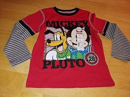 DISNEY/OKIE DOKIE (MICKEY MOUSE/PLUTO) LS KNIT PULLOVER SHIRT-5T-NWT-$18... - $9.99