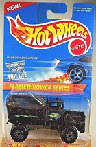 1996 Hot Wheels #387 Flamethrower Series 4/4 OSHKOSH SNOWPLOW Black w/DrkChrmCTs - £7.90 GBP