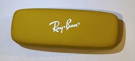 Ray Ban Glasses Hardshell Case Yellow Outside Red Inside - $14.70