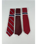 Club Room Men&#39;s Classic Lot of 3 Premium Polyester Ties Assorted-OS - $21.99