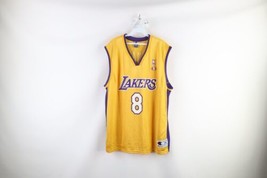 Vtg 90s Champion Kobe Bryant Los Angeles Lakers Basketball Jersey 44 Large #8 - £148.04 GBP