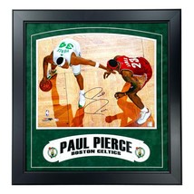 Paul Pierce Autographed Boston Celtics 16x20 Photo Framed Fanatics Signed LeBron - £475.49 GBP