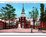 Barry Statue Independence Hall Philadelphia PA UNP WB Postcard W20 - $1.93