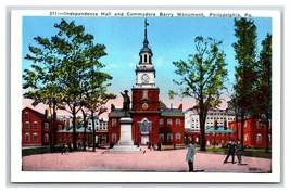 Barry Statue Independence Hall Philadelphia PA UNP WB Postcard W20 - £1.54 GBP