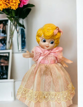 Vintage Bisque Doll Germany 6" Tall Betty Doll Glass Googly Eyes Blonde Vogue - $74.68