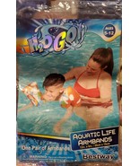 Inflatable Arm Band SHARK Arm Floaties - Bestway H2o Go! NEW in Sealed P... - £3.19 GBP