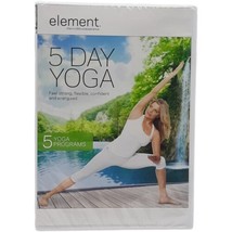 Element 5 Day 5 Yoga Programs DVD Disc Unopened Plastic Sealed Ashley Tu... - £5.34 GBP