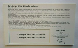 Medusa Pinball Machine Instruction Game Score Card 1980 German Text NOS   - $21.38