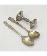 Silverplate Baby Spoon Huckleberry Hound Campbells Soup + Dumbbell Rattle - $40.27 CAD